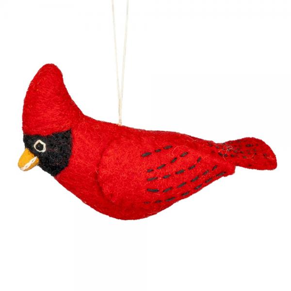 Cardinal Woolie Ornament